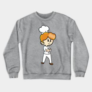 chef cartoon character  drawing design Crewneck Sweatshirt